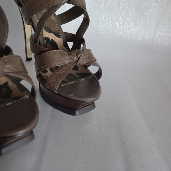 Bebe Brown High Heels 10M - Picture 8 of 15